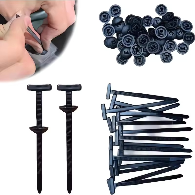 Gear Tie Reusable - 100/50/20pcs Car Nylon Tie Wrap Cable