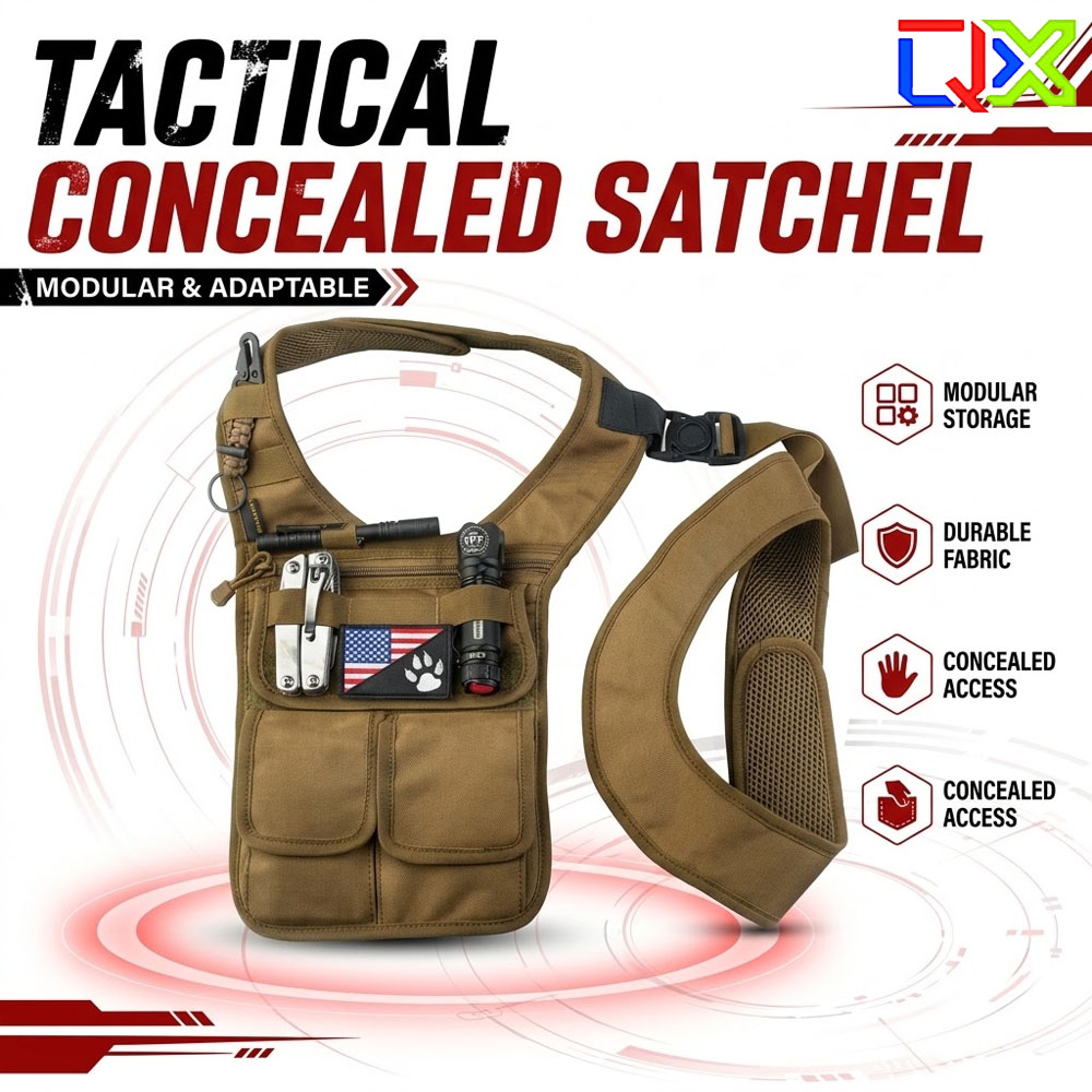 QX Tactical Concealed Satchel  - Edc Carry Bag For Men recension och pris