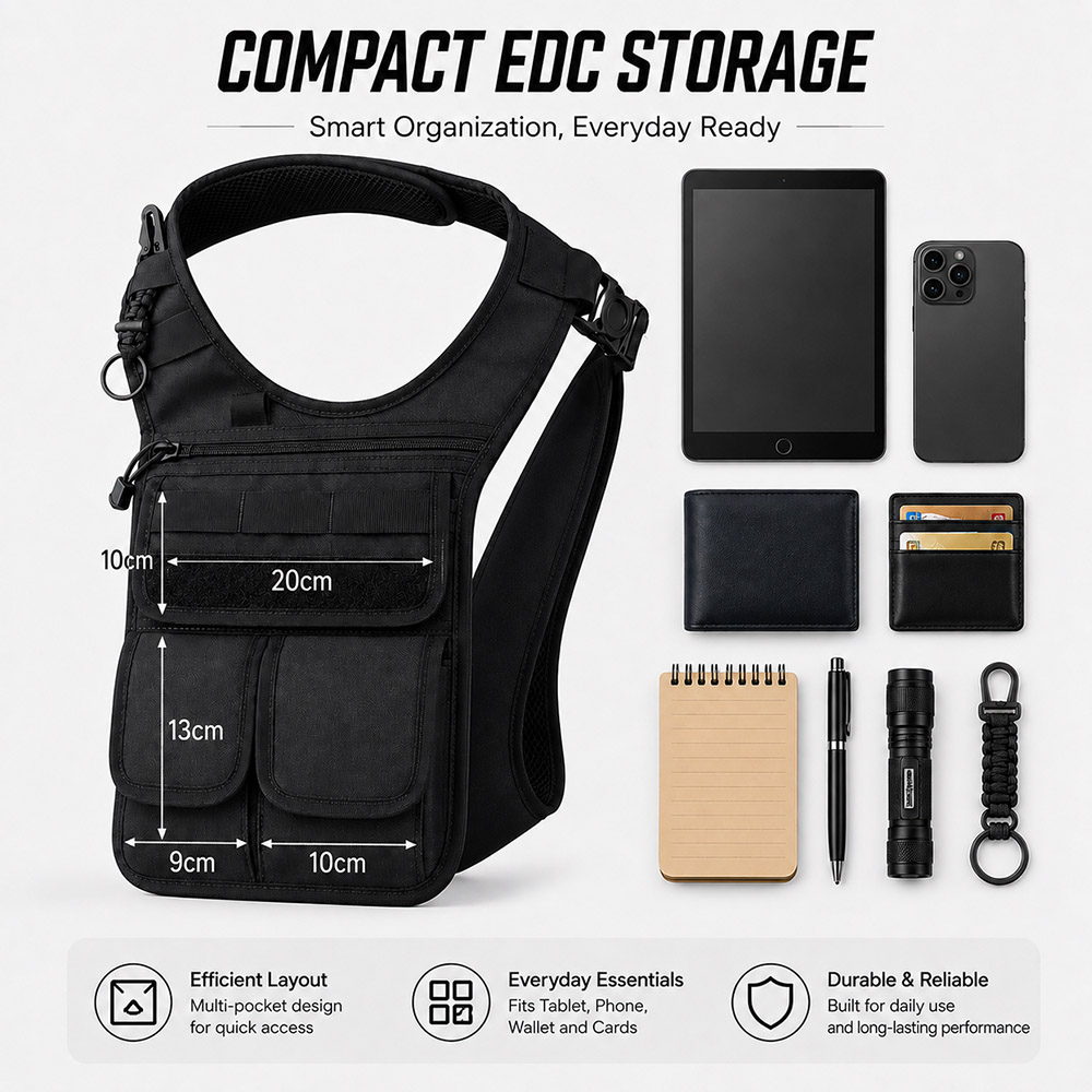 QX Tactical Concealed Satchel  - Edc Carry Bag For Men recension och pris