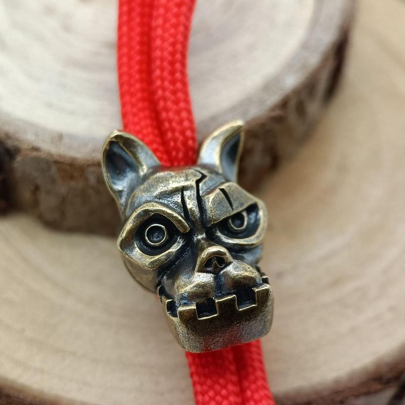 Bulldog Head Brass Knife Bead  - Edc Carry Kit recension och pris
