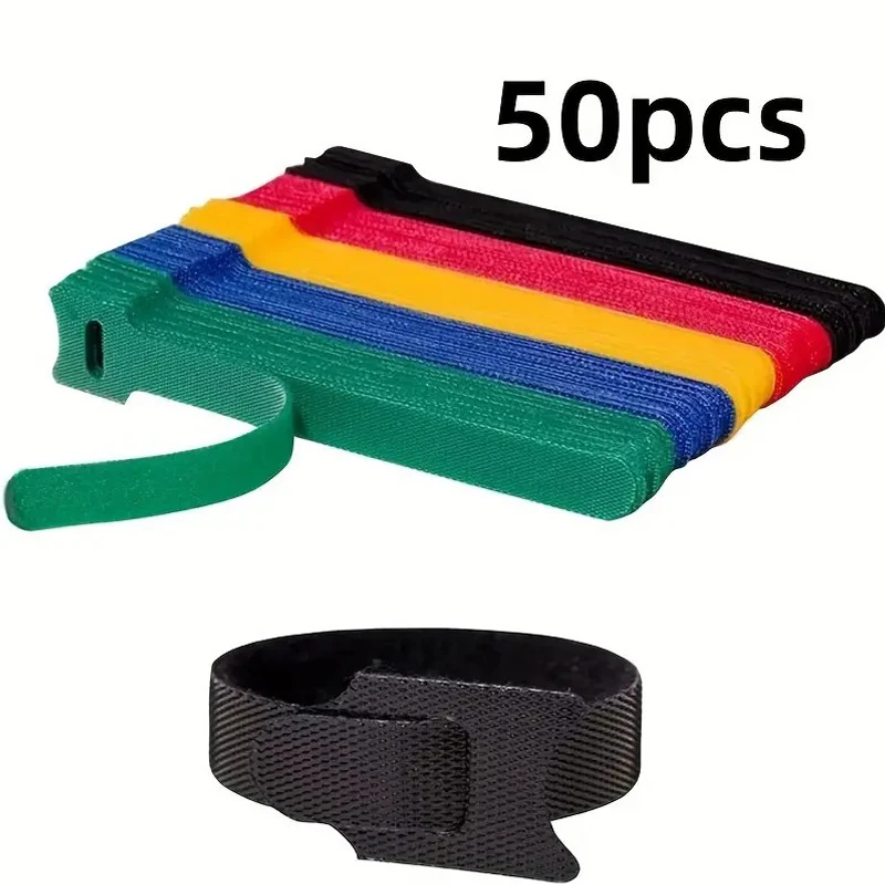50pcs Reusable Hook and Loop C - Gear Tie Reusable recension och pris
