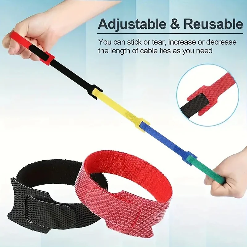 50pcs Reusable Hook and Loop C - Gear Tie Reusable recension och pris