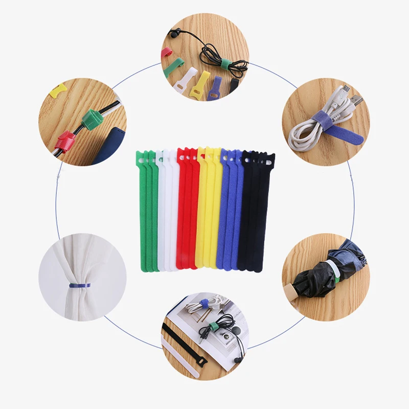 50pcs Reusable Hook and Loop C - Gear Tie Reusable recension och pris
