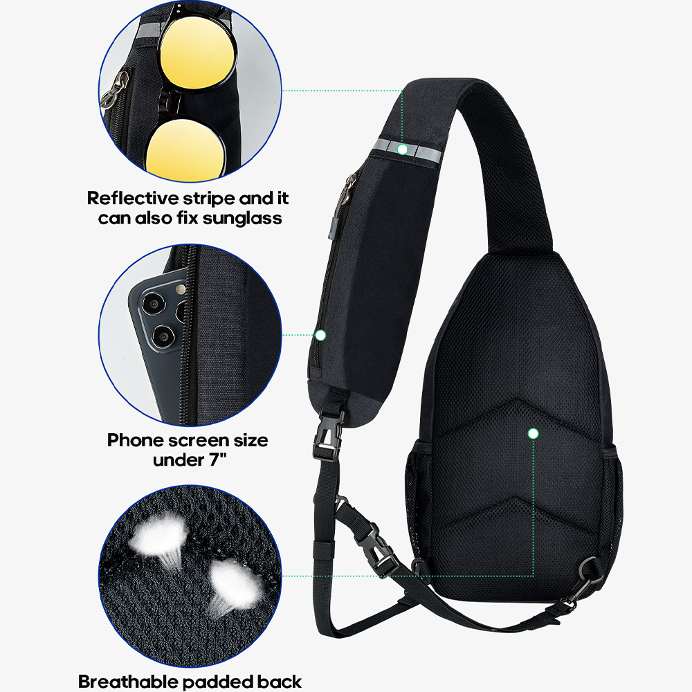 WATERFLY Crossbody Sling Bag C - Edc Carry Bag recension och pris