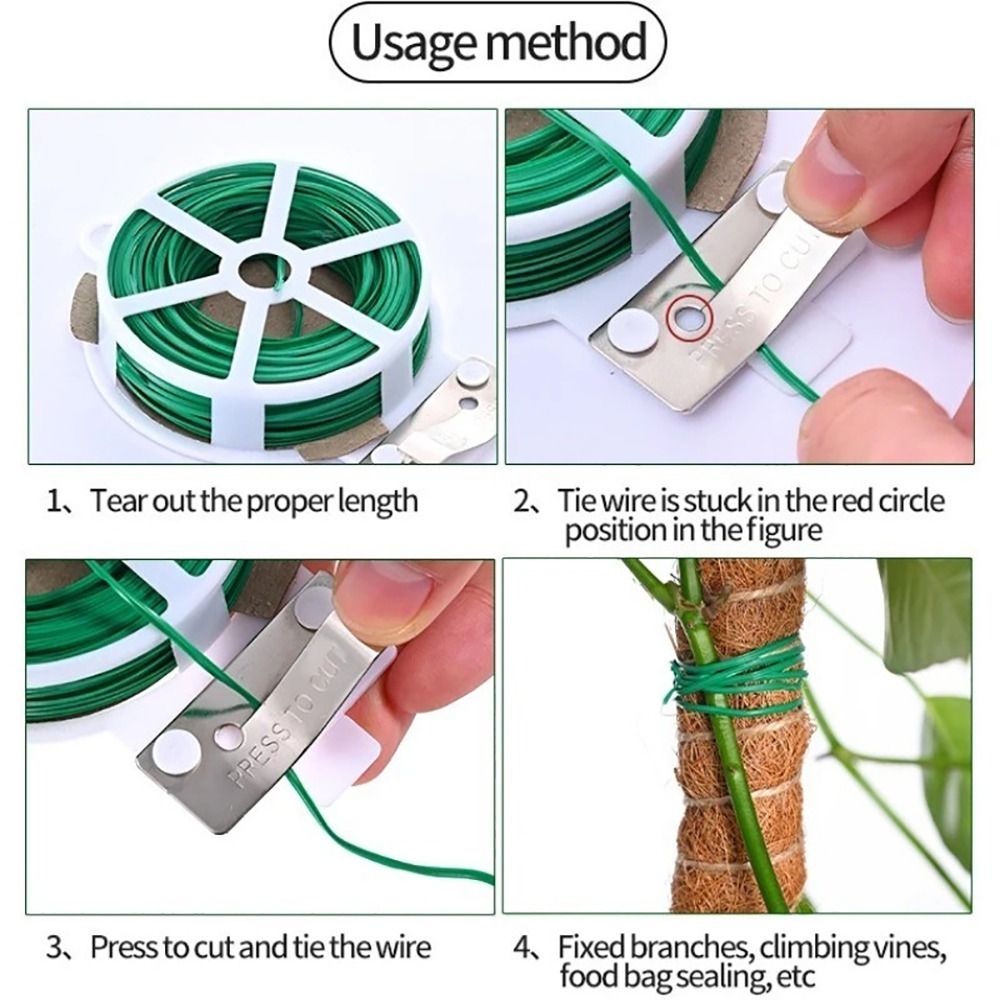 1Pcs Iron Wire Cable Ties Plan - Gear Tie Reusable recension och pris