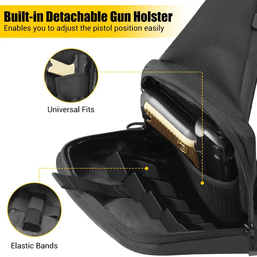 Concealed Carry Chest Gun Bag  - Edc Pistol Carry Bag recension och pris