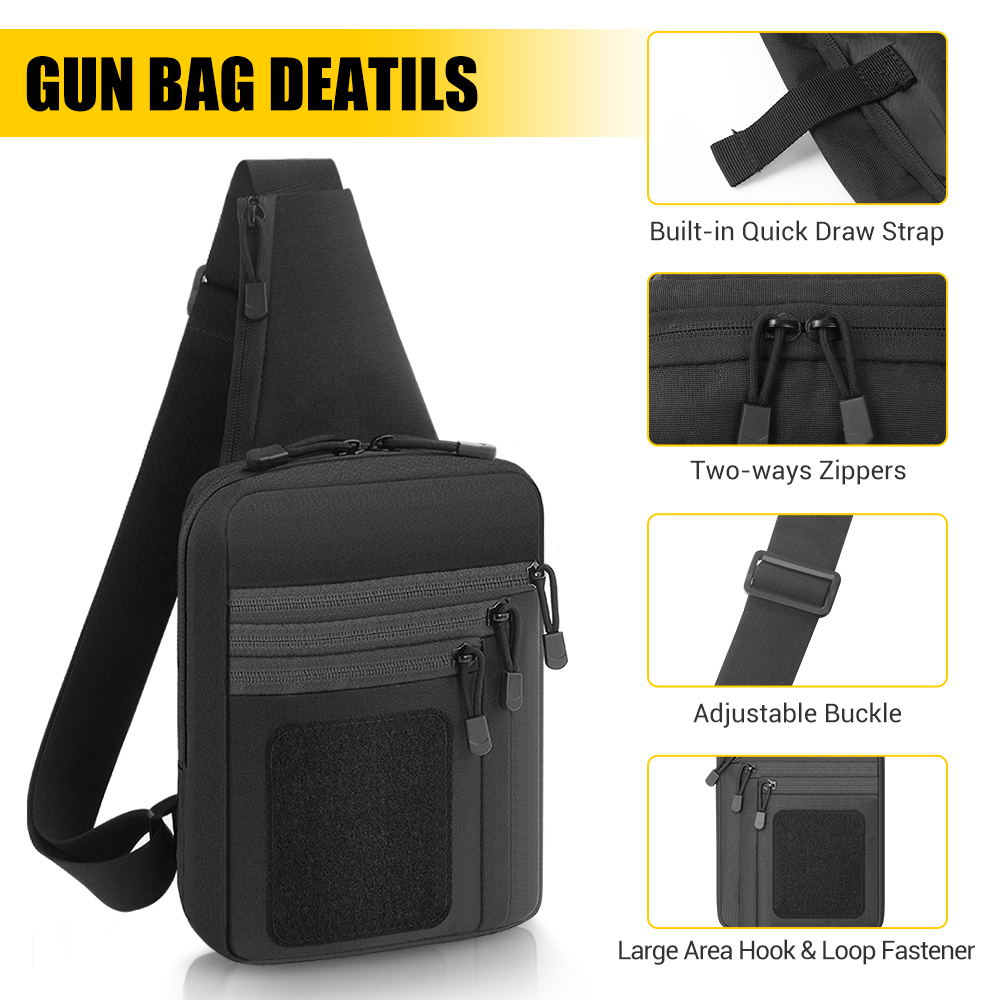 Tactical Pistol Gun Bag Concea - Edc Carry Holster recension och pris