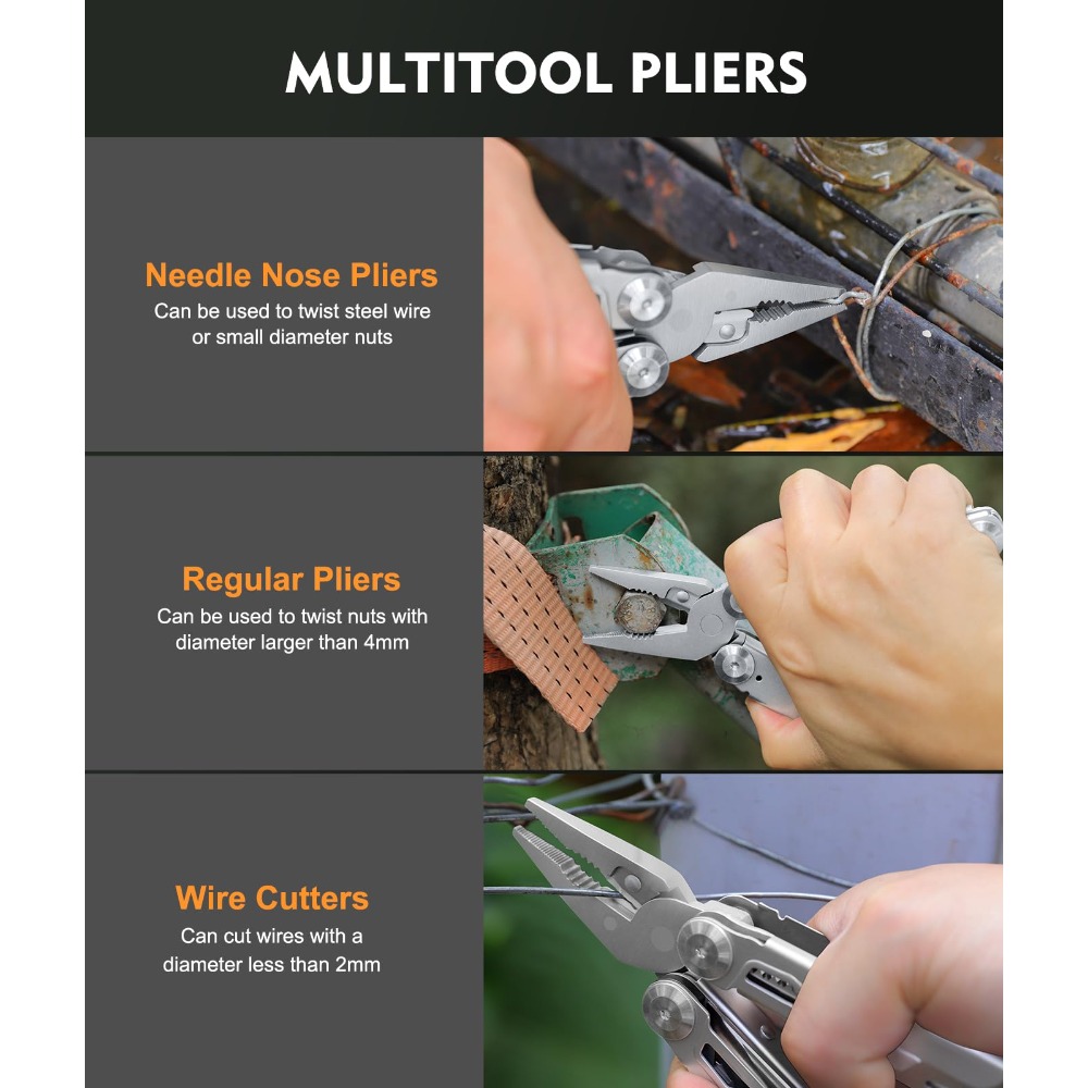 30‑in‑1 Outdoor Folding EDC Ta - Edc Carry Pliers recension och pris