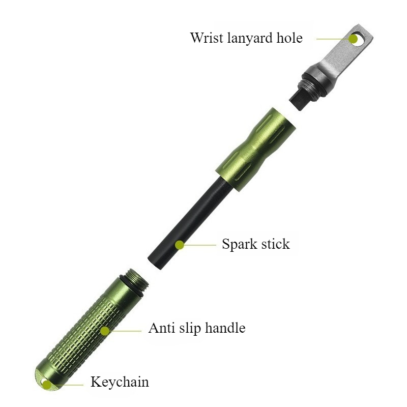 Portable Waterproof Flint Emer - Ferro Rod Striker recension och pris