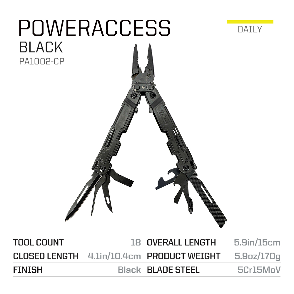 SOG PowerAccess 18 in 1 Pocket - Edc Carry Pliers recension och pris