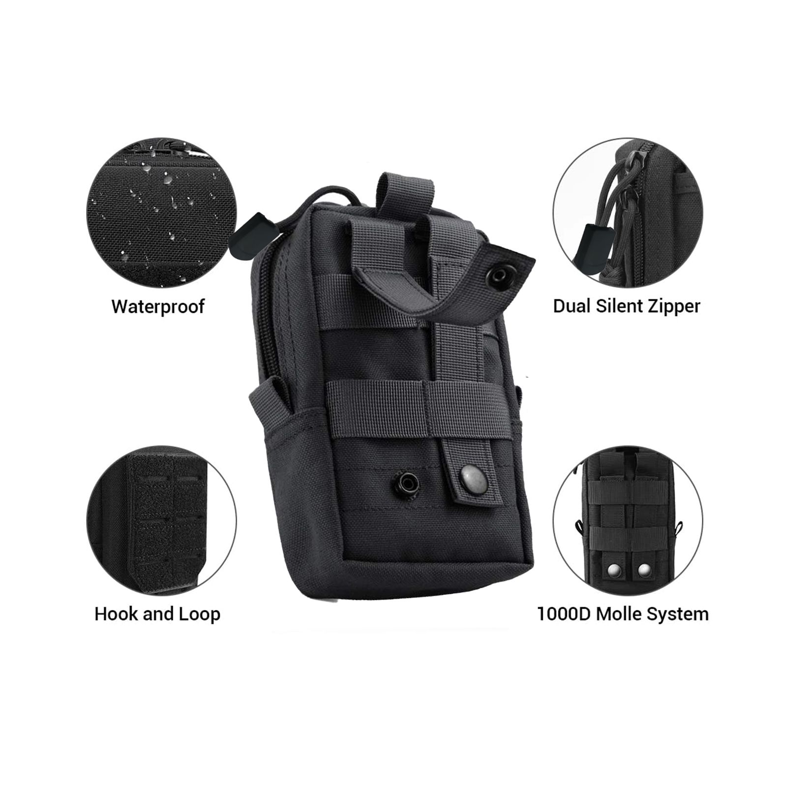 Tactical Molle Pouch Waist Bag - Edc Carry Bag recension och pris