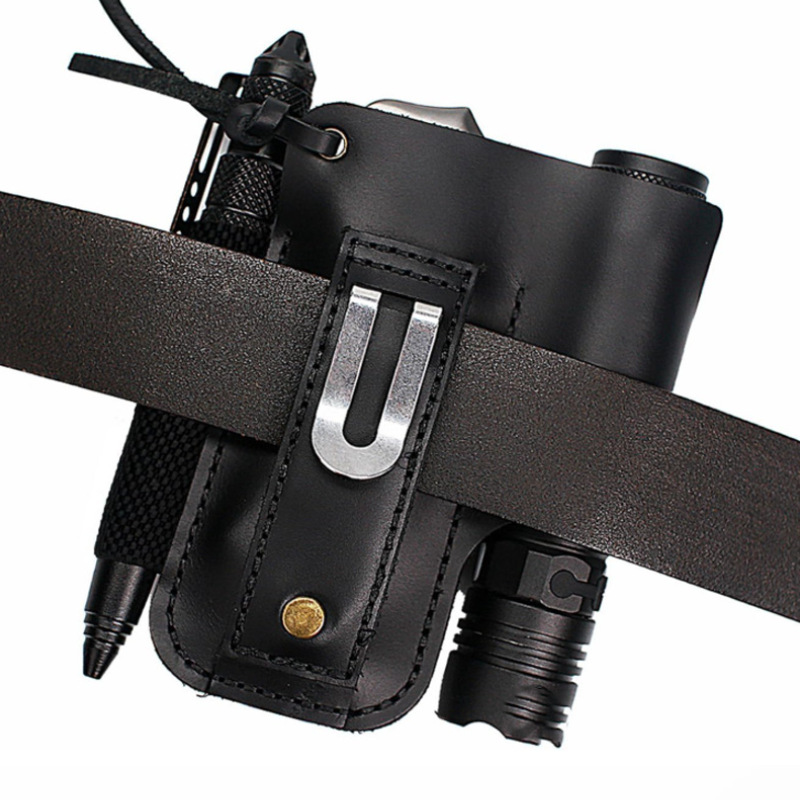 EDC Leather Flashlight Tool Ho - Edc Carry Holster recension och pris