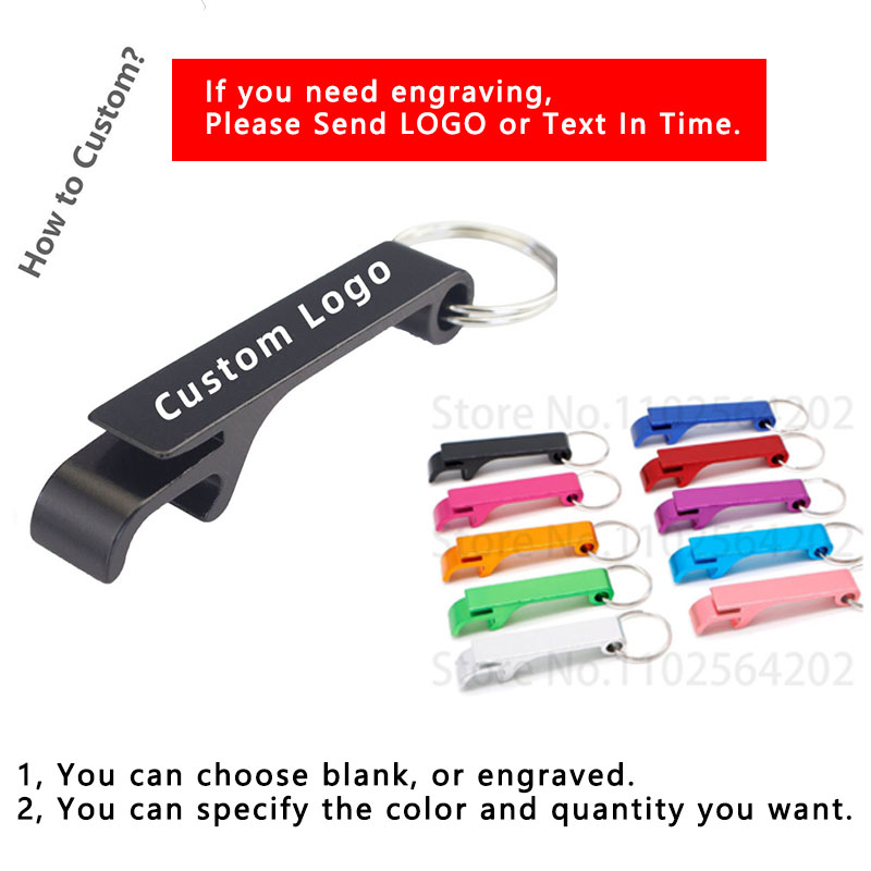 20 50 100Pcs Customized Small  - Bottle Opener Keyring recension och pris