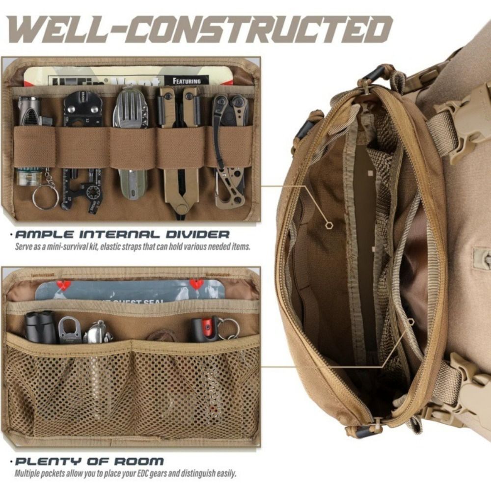 Fashion 1000D Nylon Men Chest  - Edc Carry Bag recension och pris