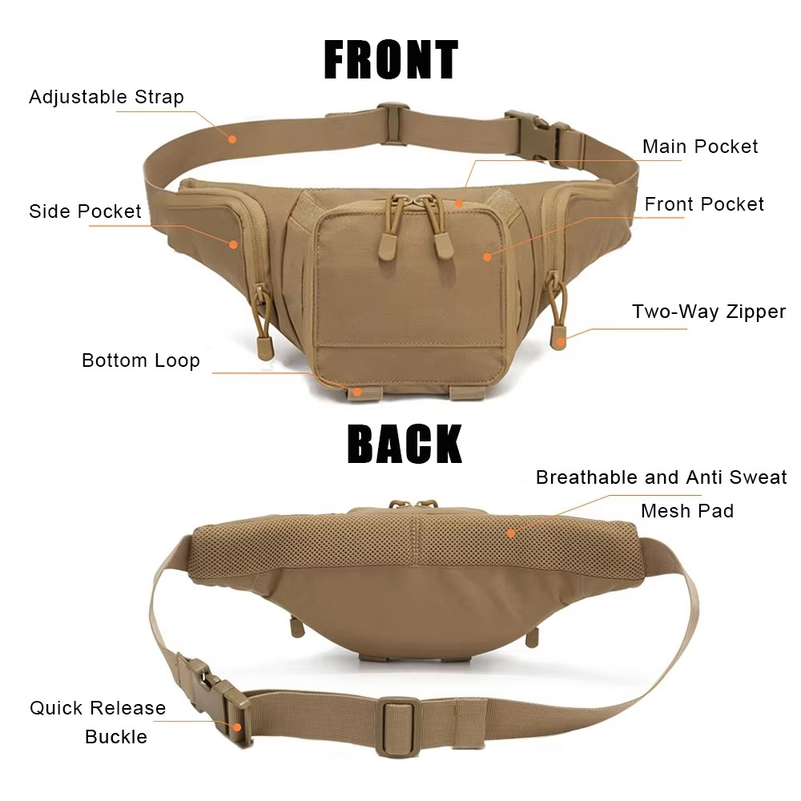 Sport Fanny Pack for Men Conce - Edc Concealed Carry Belt recension och pris