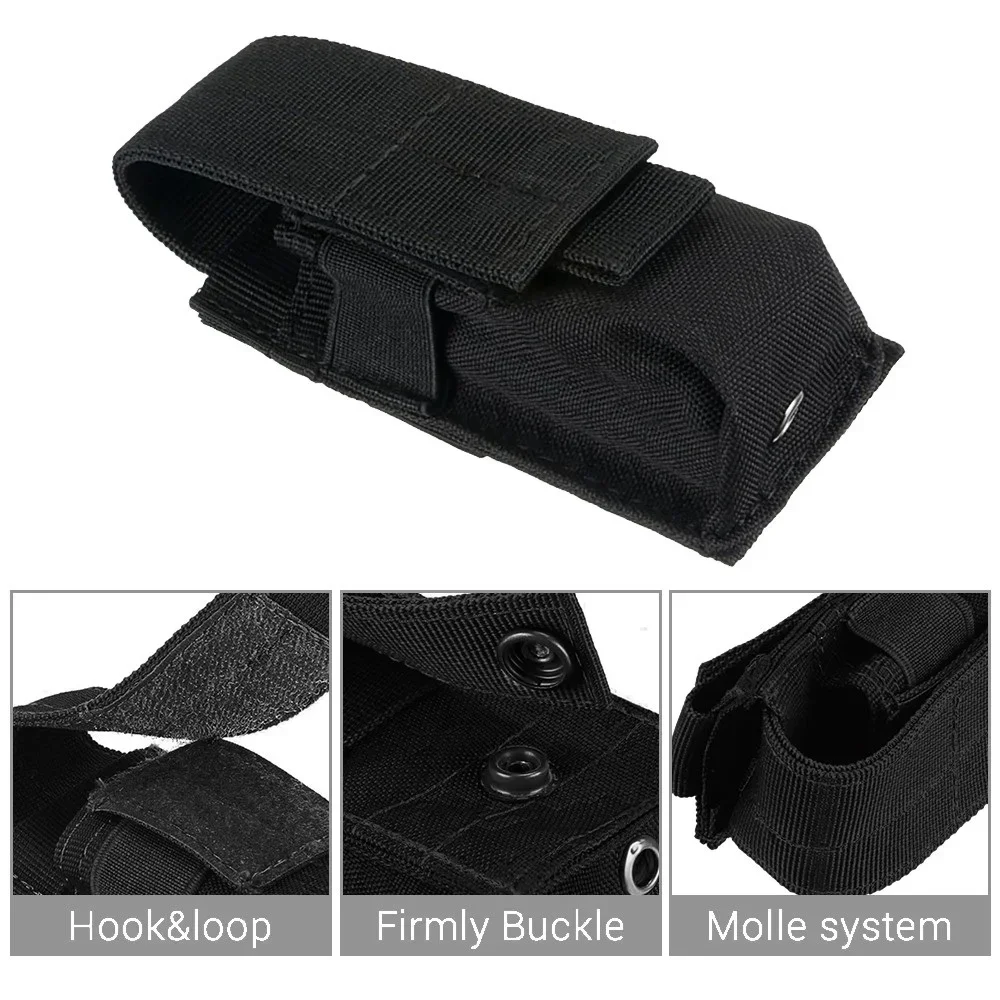 Tactical Molle Flashlight Pouc - Edc Carry Holster recension och pris