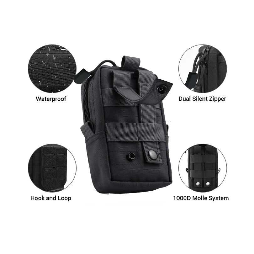 Tactical Molle Pouch Waist Bag - Edc Carry Pack recension och pris