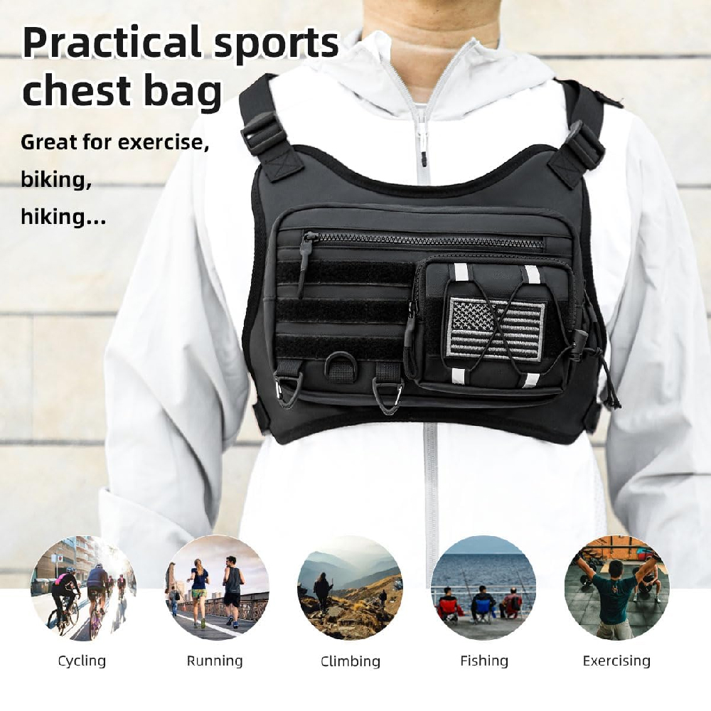 Men Women Tactical Chest Bag L - Edc Carry Bag For Men recension och pris