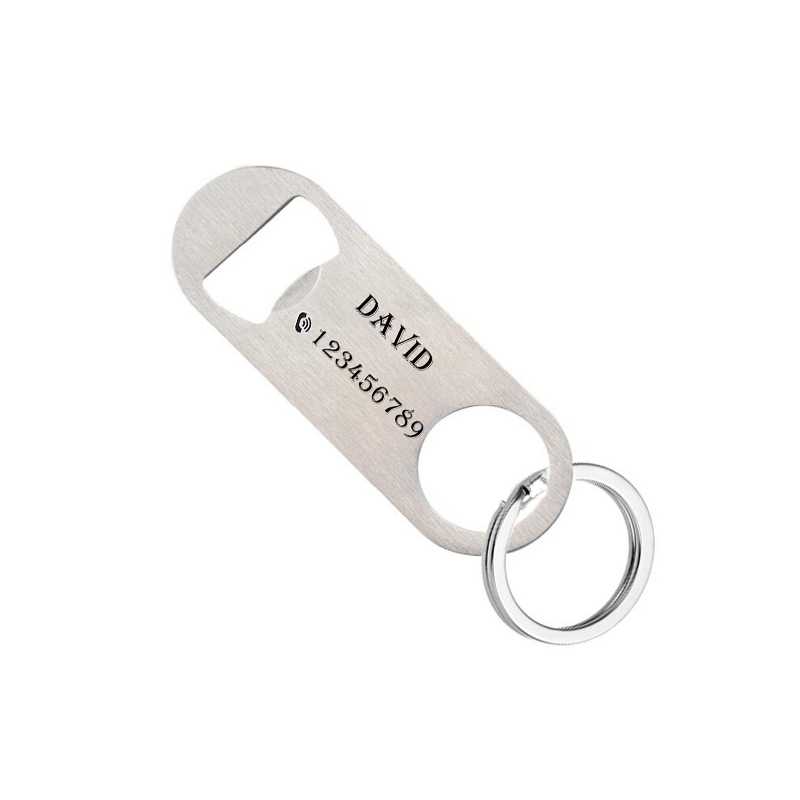 Personalized Keychain Laser En - Bottle Opener Keyring recension och pris