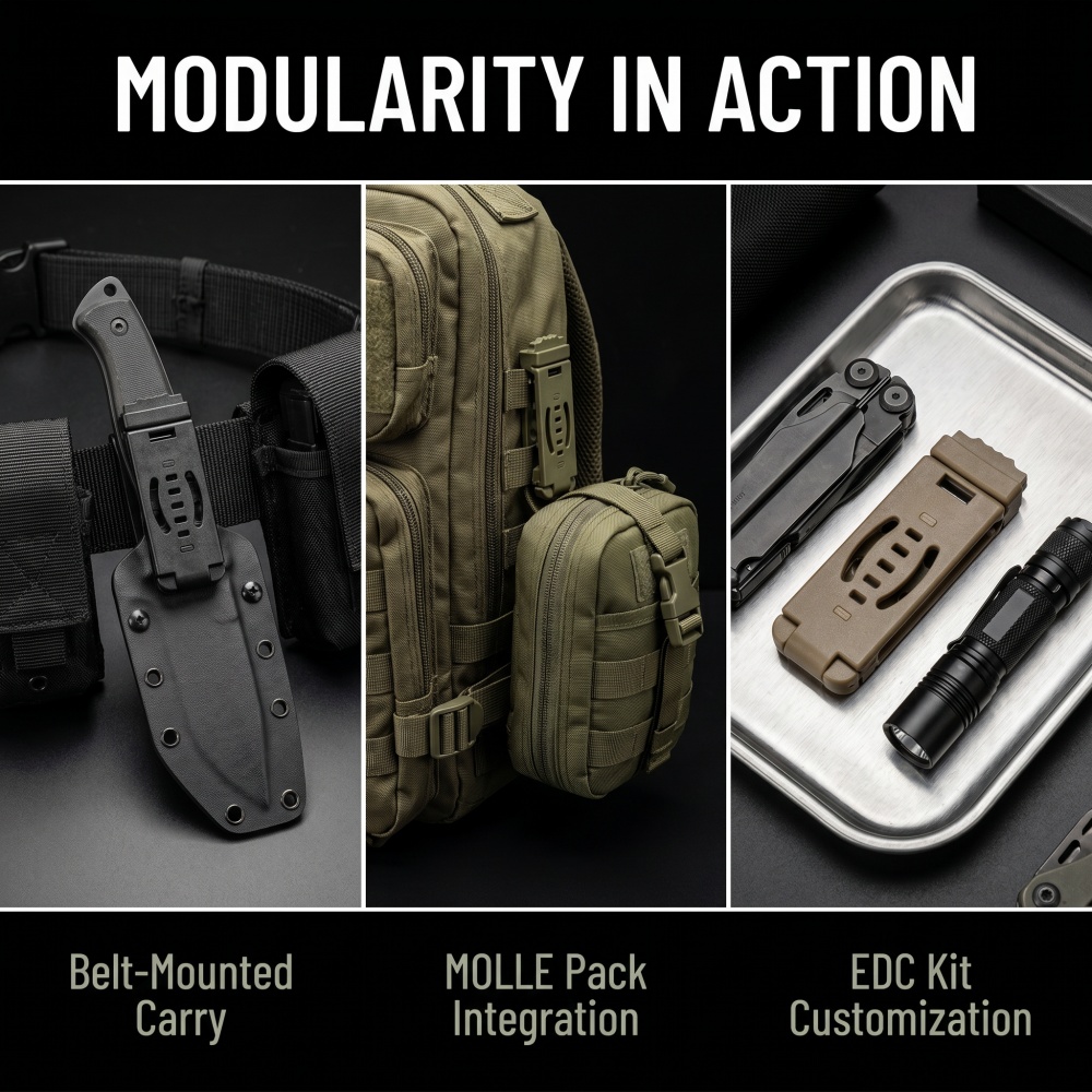 DIY Kydex Holster MOLLE Back C - Edc Carry Holster recension och pris