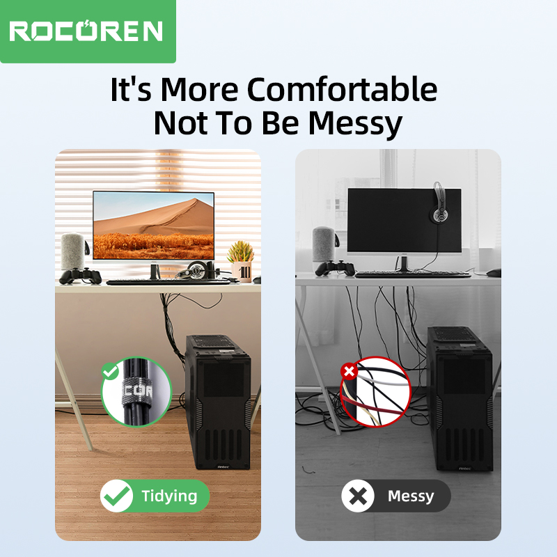 Rocoren Cable Organizer Detach - Gear Tie Reusable recension och pris