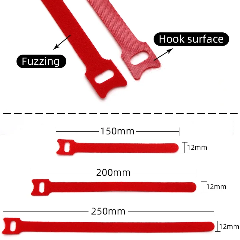 50/100pcs Releasable Cable Tie - Gear Tie Reusable recension och pris