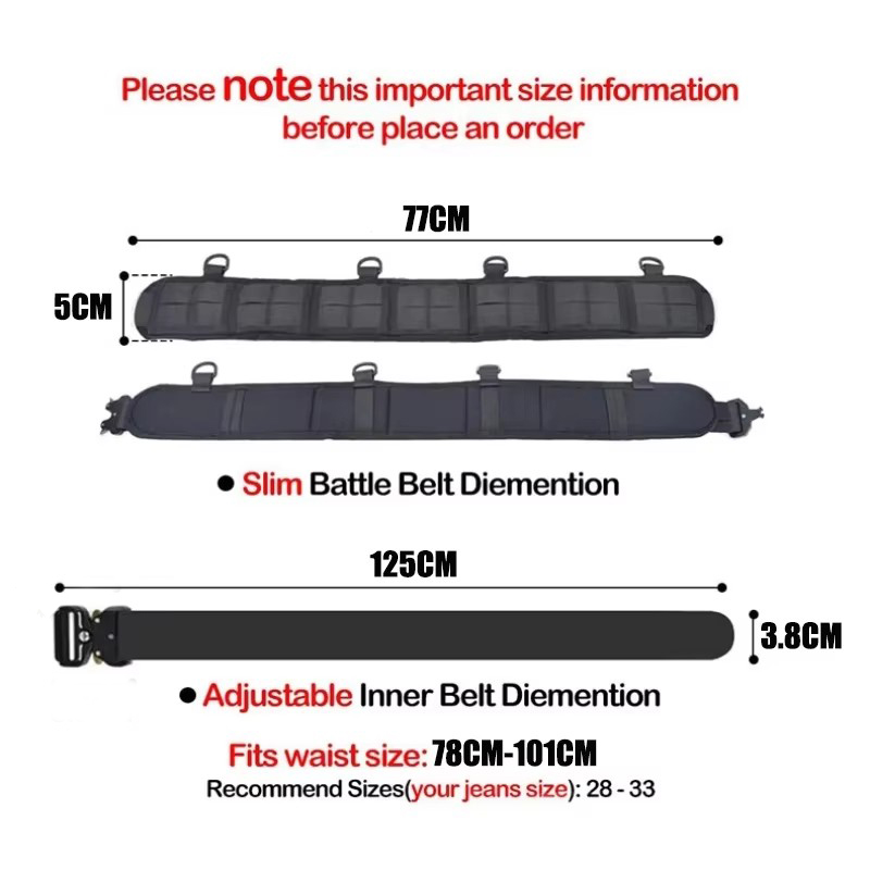 Quick Release Tactical Nylon B - Edc Concealed Carry Belt recension och pris