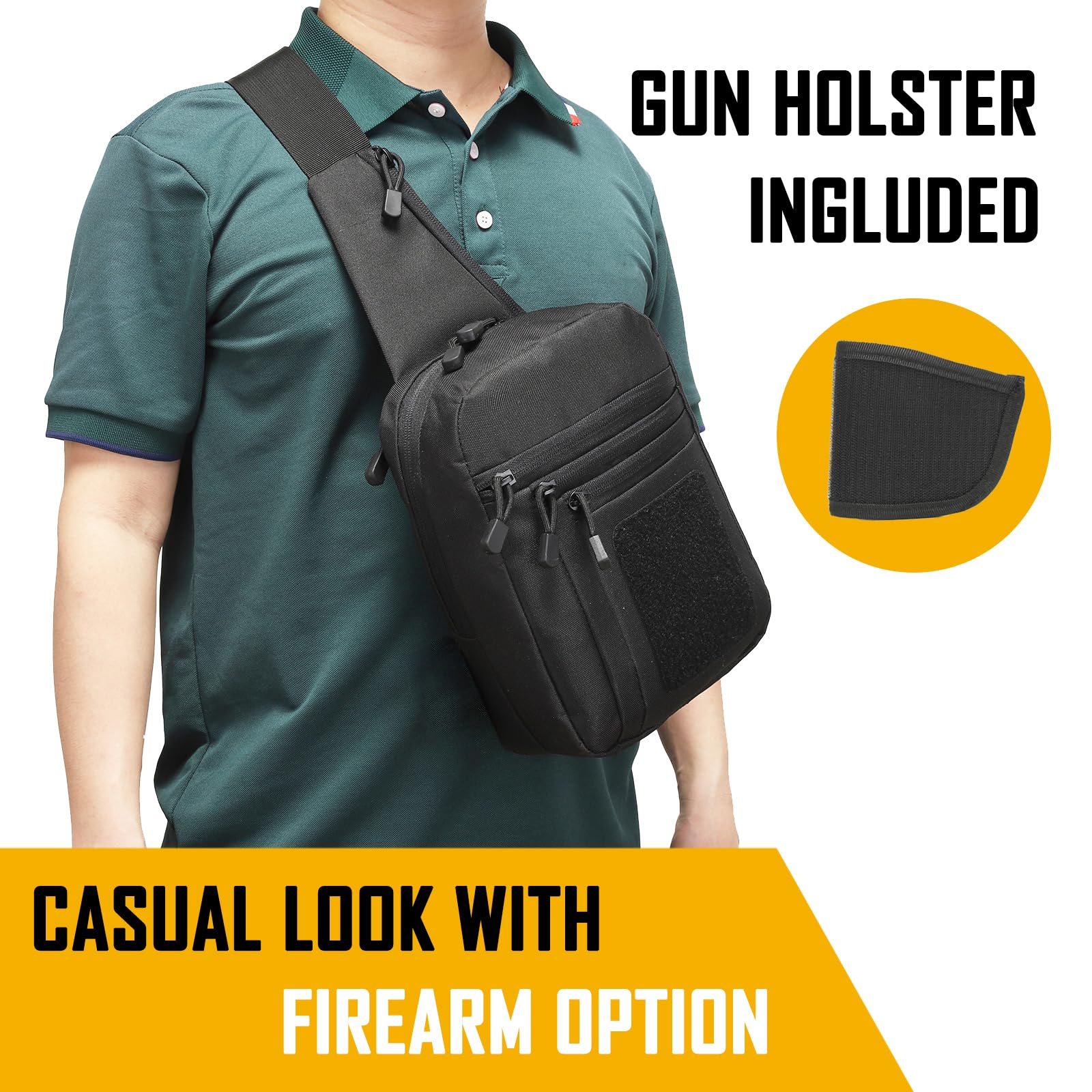 Concealed Carry Crossbody Bag  - Edc Carry Bag For Men recension och pris